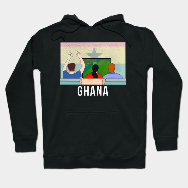 Ghana Fans Hoodie by DiegoCarvalho